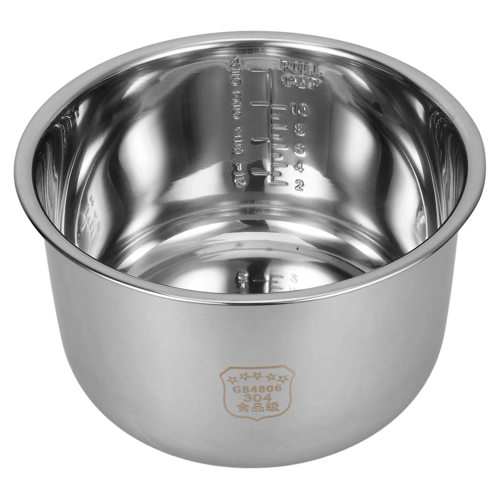 304 Stainless Steel Rice Cooker Inner Pot Thick Bottom Large Capacity Scale Design Multi Use Electric Household
304 Stainless Steel Rice Cooker Inner Pot Thick Bottom Large Capacity Scale Design Multi Use Electric Household