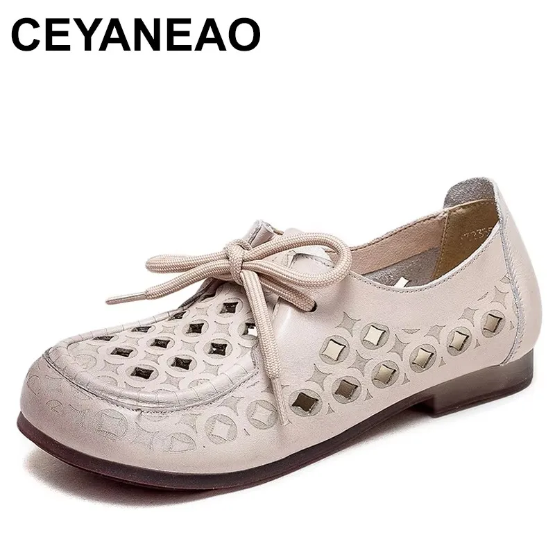2025 Cow Genuine Leather Women Summer Shoes Comfortable Hollow Sandals Flats Slip on Appliques Designer Ladies Oxfords
2025 Cow Genuine Leather Women Summer Shoes Comfortable Hollow Sandals Flats Slip on Appliques Designer Ladies Oxfords
