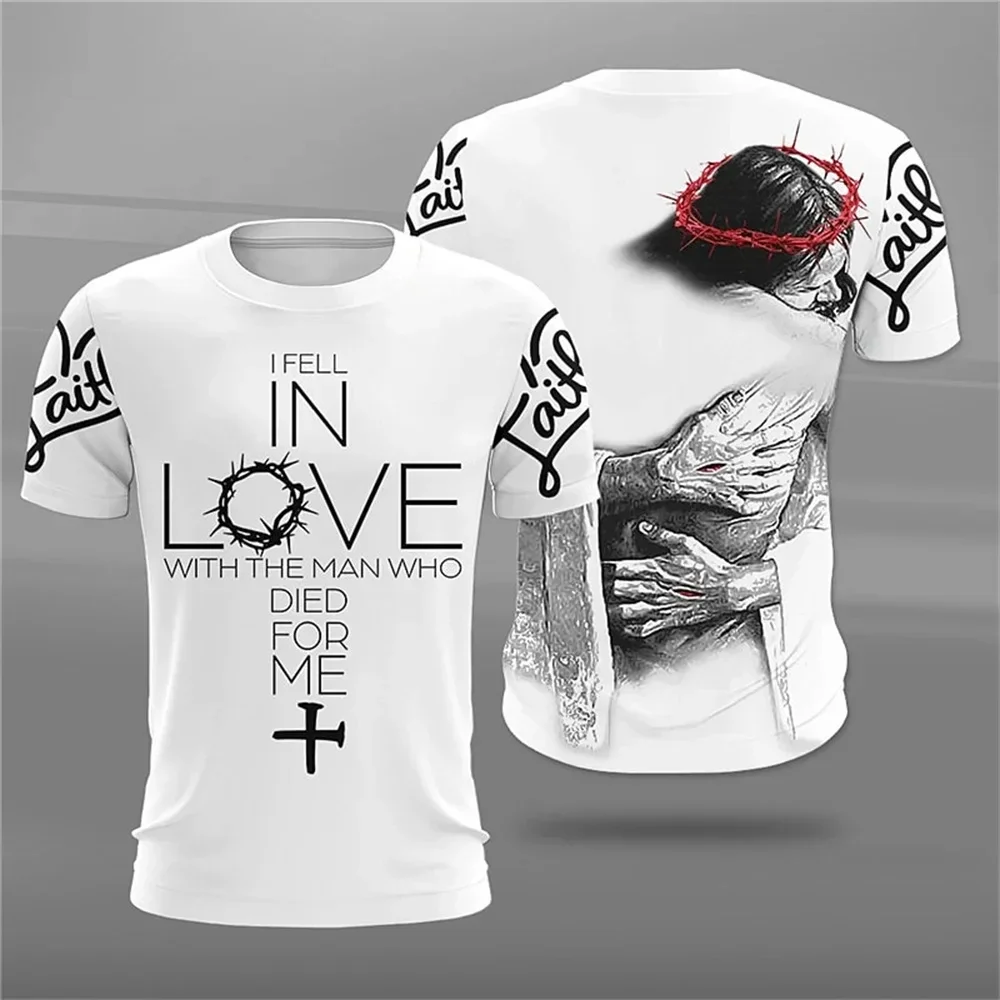 Vintage Tshirt 3d Christian Jesus 3D Printing O-Neck Men T-Shirt Summer Short Sleeve Unisex Clothing
Vintage Tshirt 3d Christian Jesus 3D Printing O-Neck Men T-Shirt Summer Short Sleeve Unisex Clothing