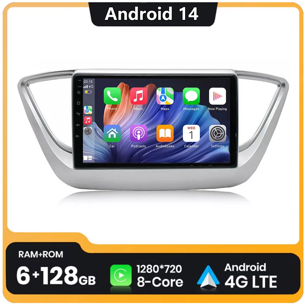 Автомобильное радио Android 14,0 Carplay для Hyundai Solaris 2 2017-2019 2020, мультимедийный плеер, GPS Navi 2din, авторадио, 8 ядер, 8G + 128G
Автомобильное радио Android 14,0 Carplay для Hyundai Solaris 2 2017-2019 2020, мультимедийный плеер, GPS Navi 2din, авторадио, 8 ядер, 8G + 128G