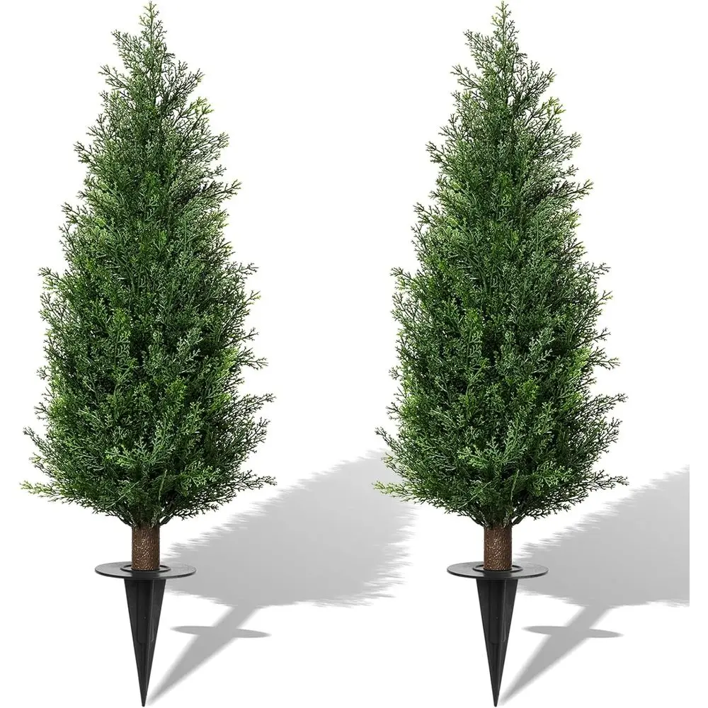 Set of 2 UV-Resistant Evergreen Artificial Bushes for Indoor or Outdoor Use
Set of 2 UV-Resistant Evergreen Artificial Bushes for Indoor or Outdoor Use