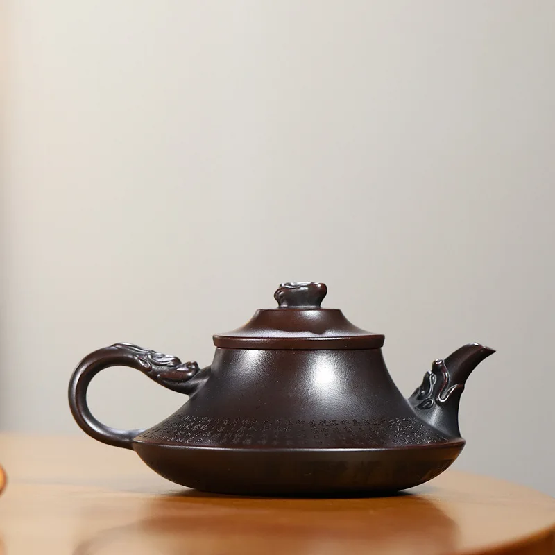 Handmade Yixing Ore Red Sand Teapot Famous Cloud Stove Bottom Carved Building Household Tea Set 260cc
Handmade Yixing Ore Red Sand Teapot Famous Cloud Stove Bottom Carved Building Household Tea Set 260cc