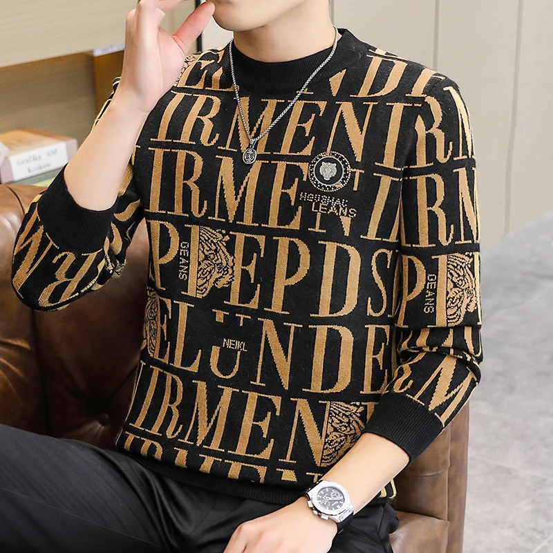 Tiger Letter Knitted Sweater Designer Thick Winter Pullover Mens Jumper Stylish Warm Winter Tops For Cold Christmas Sweater Man
Tiger Letter Knitted Sweater Designer Thick Winter Pullover Mens Jumper Stylish Warm Winter Tops For Cold Christmas Sweater Man
