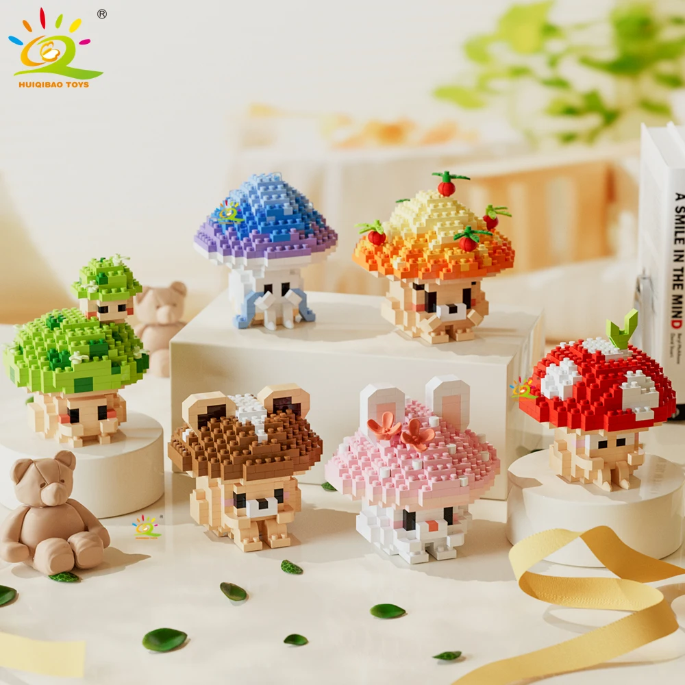 HUIQIBAO MOC Cute Mushroom Bouquet Potted Plant Micro Building Blocks Model DIY Home Desk Decoration Brick Toy For Children
HUIQIBAO MOC Cute Mushroom Bouquet Potted Plant Micro Building Blocks Model DIY Home Desk Decoration Brick Toy For Children