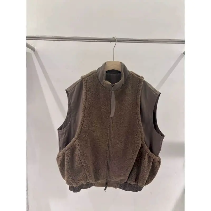 Флисовые жилеты с воротником-стойкой, жилет, повседневный лоскутный осенне-зимний кардиган без рукавов, куртки в корейском стиле, свободные женские топы
Флисовые жилеты с воротником-стойкой, жилет, повседневный лоскутный осенне-зимний кардиган без рукавов, куртки в корейском стиле, свободные женские топы