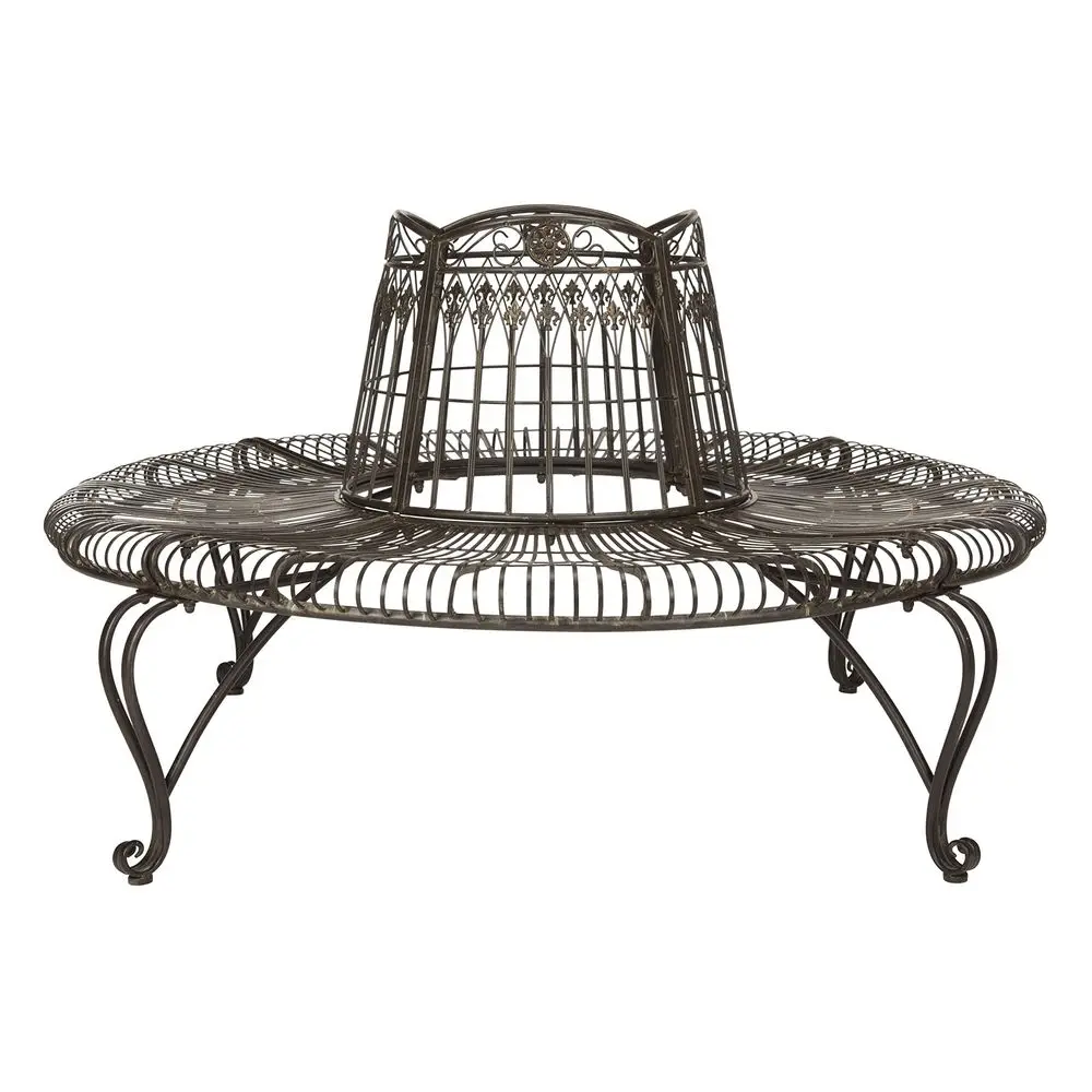 Outdoor Ally Iron Tree Bench Rustic Brown Iron Metal Curved Scrollwork Garden Design Ideal for Patio, Deck, Porch, Garden, 17.5
Outdoor Ally Iron Tree Bench Rustic Brown Iron Metal Curved Scrollwork Garden Design Ideal for Patio, Deck, Porch, Garden, 17.5
