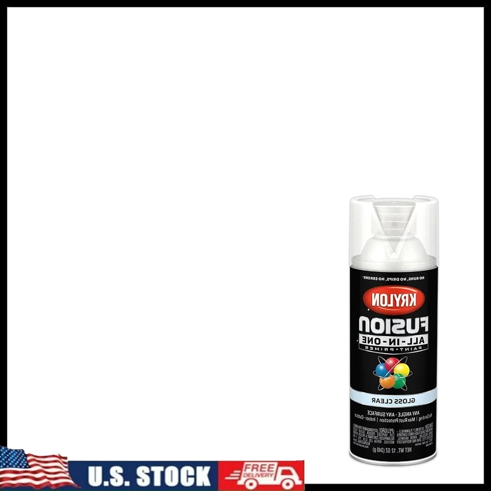 Универсальная прозрачная глянцевая аэрозольная краска, 12 унций, многоповерхностная, для использования в помещении, на открытом воздухе, быстросохнущая, устойчивая к ржавчине, легко использовать 
Универсальная прозрачная глянцевая аэрозольная краска, 12 унций, многоповерхностная, для использования в помещении, на открытом воздухе, быстросохнущая, устойчивая к ржавчине, легко использовать