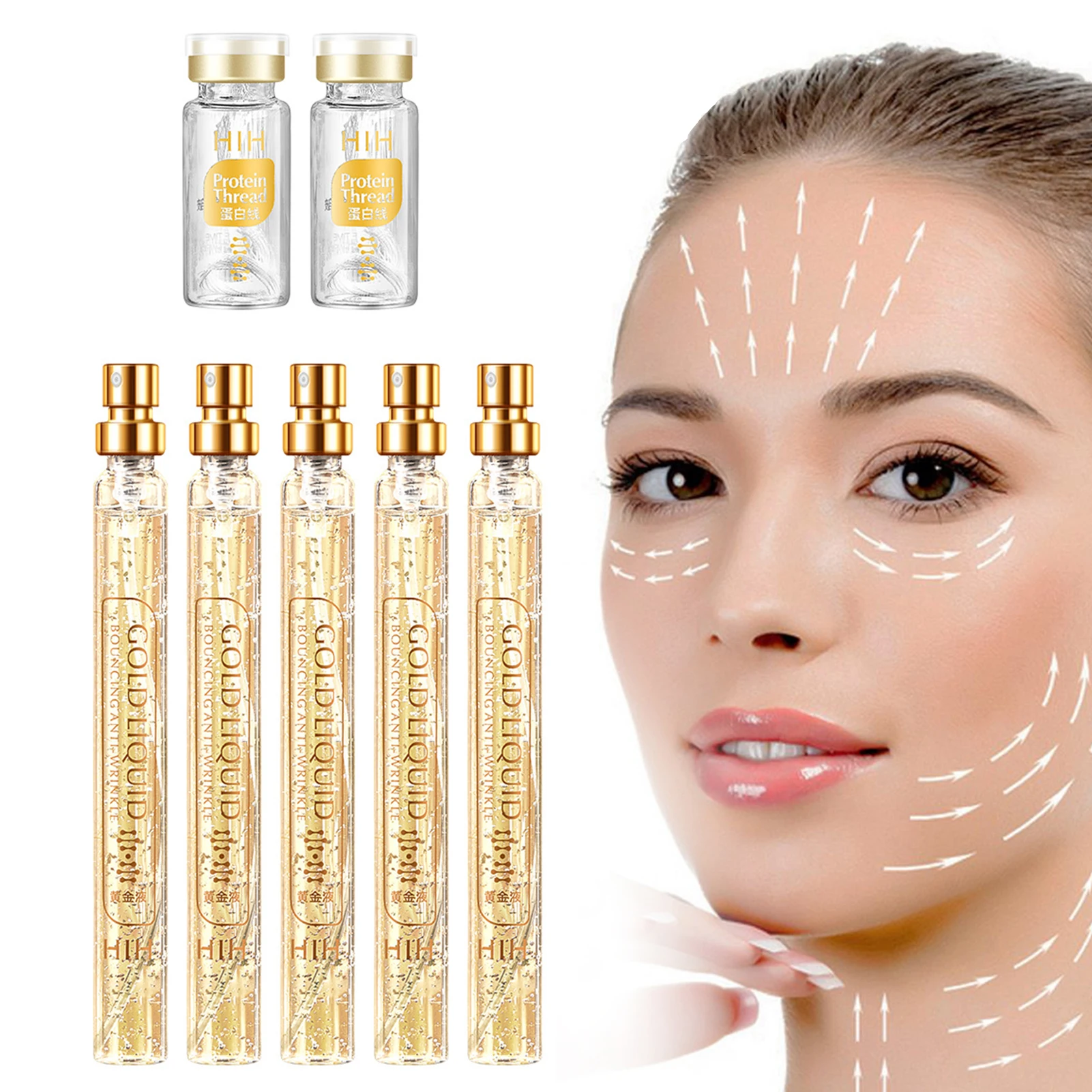 Protein Thread Lifting Kit Combination Of Soluble Protein Thread And Gold Essence Fine Lines Reduce Skin Whitening Tool For
Protein Thread Lifting Kit Combination Of Soluble Protein Thread And Gold Essence Fine Lines Reduce Skin Whitening Tool For