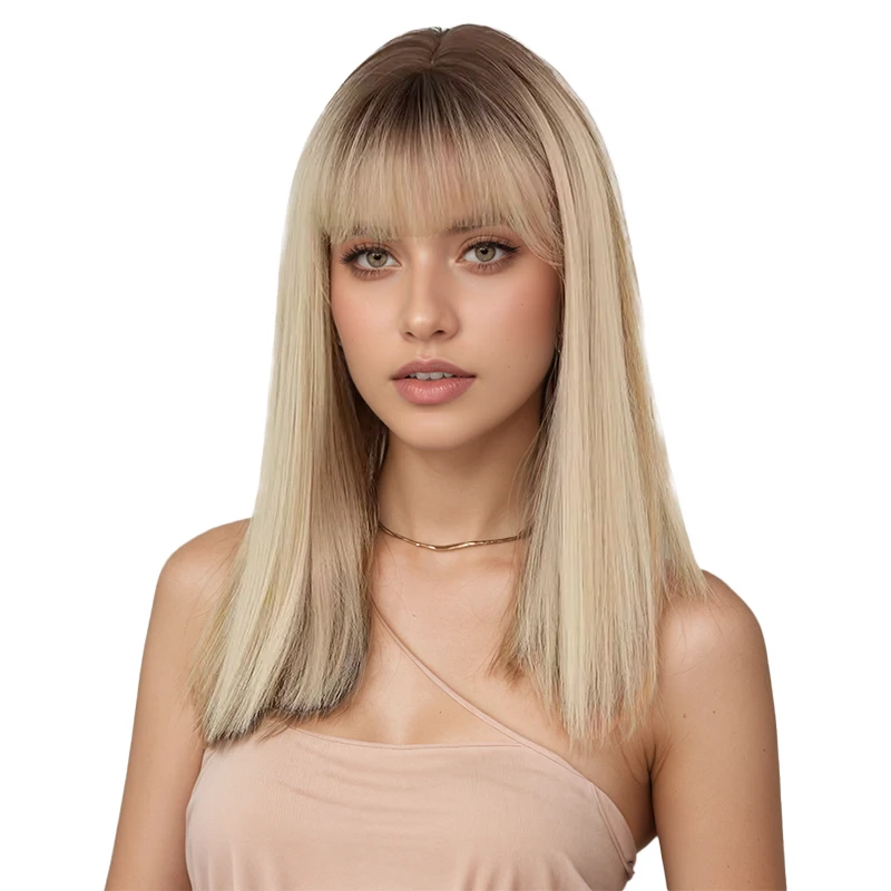 Прямые волосы с бахромой и градиентной золотой прической с челкой. Ежедневное косплей-вечеринка. Термостойкое волокно для женщин.
Прямые волосы с бахромой и градиентной золотой прической с челкой. Ежедневное косплей-вечеринка. Термостойкое волокно для женщин.