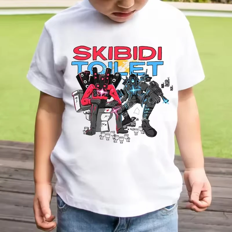 Новая детская футболка Skibidi Toilet с рисунком динамика, детские летние топы с короткими рукавами, повседневная одежда для маленьких мальчиков
Новая детская футболка Skibidi Toilet с рисунком динамика, детские летние топы с короткими рукавами, повседневная одежда для маленьких мальчиков