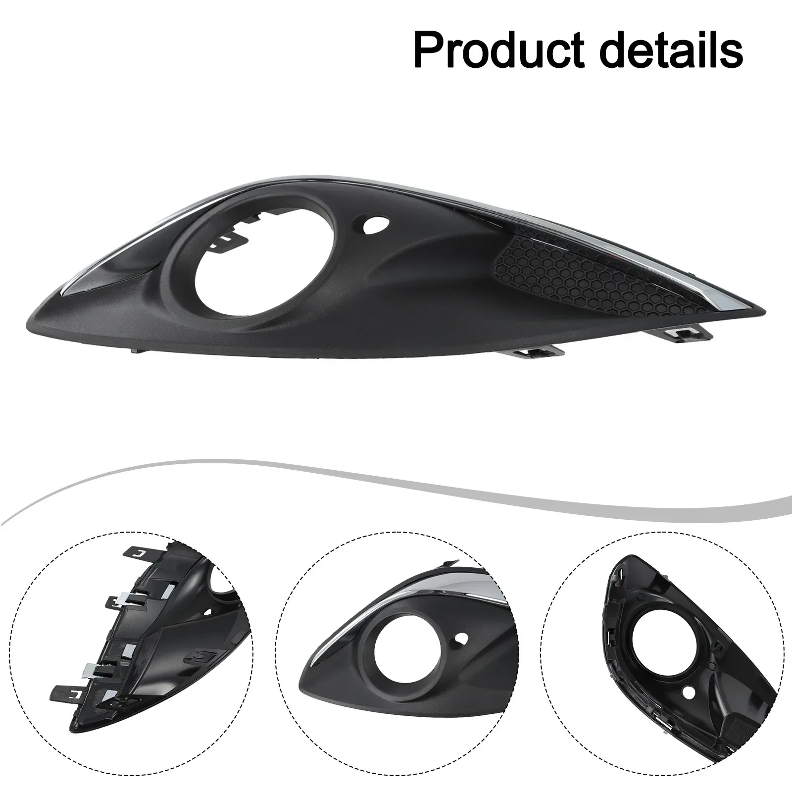 Black Fog Light Grill Cover Direct Installation Made Of ABS Material OEM Compatible Automotive Replacement For Vauxhall Corsa D
Black Fog Light Grill Cover Direct Installation Made Of ABS Material OEM Compatible Automotive Replacement For Vauxhall Corsa D