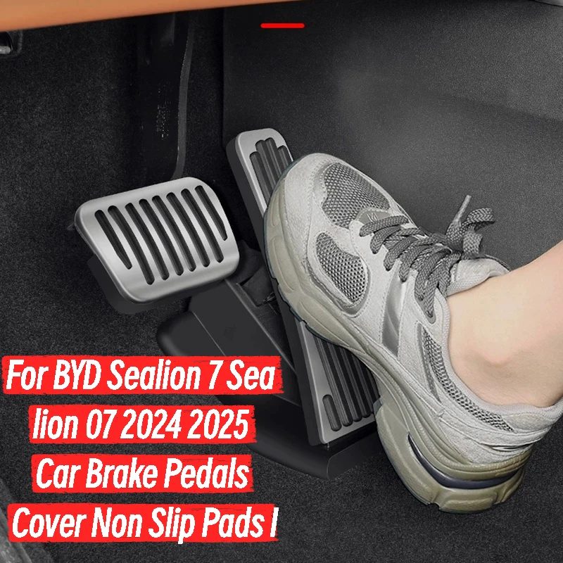 For BYD Sealion 7 Sea lion 07 2024 2025 Silvery Car Brake Pedals Cover Non Slip Pads Interior Decoration Cover Accessories
For BYD Sealion 7 Sea lion 07 2024 2025 Silvery Car Brake Pedals Cover Non Slip Pads Interior Decoration Cover Accessories