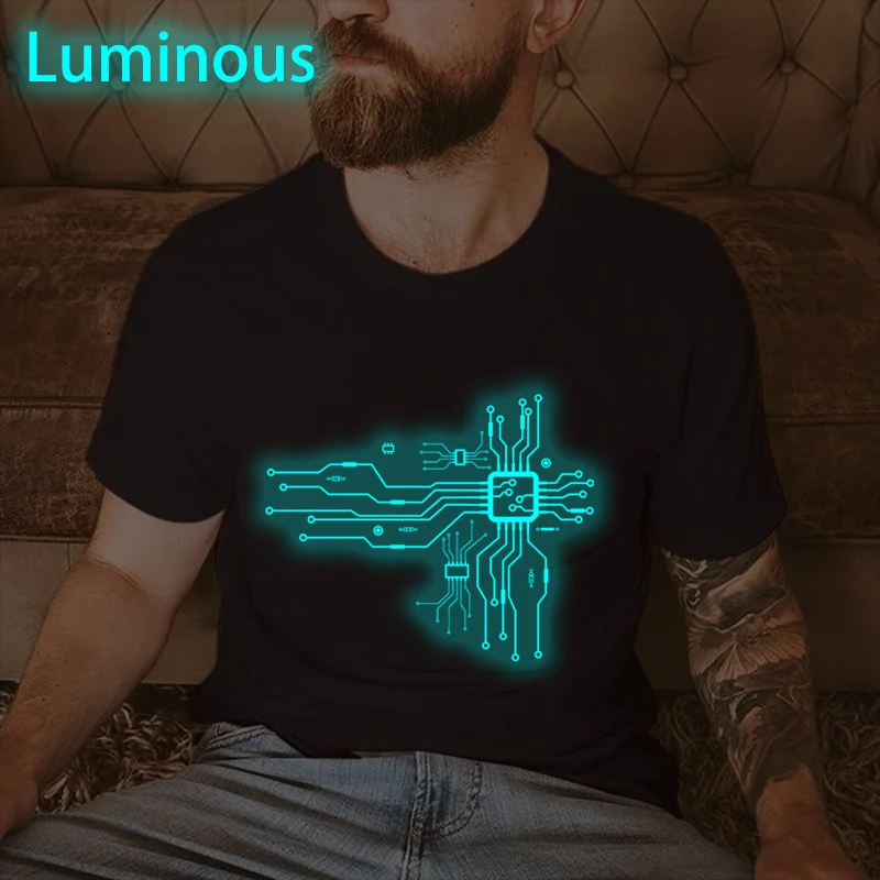 Men's CPU Heart Print Classic T-shirt Streetwear Vintage Glowing Harajuku T Shirt Women Crewneck Homme Camiseta Luminous Tops
Men's CPU Heart Print Classic T-shirt Streetwear Vintage Glowing Harajuku T Shirt Women Crewneck Homme Camiseta Luminous Tops