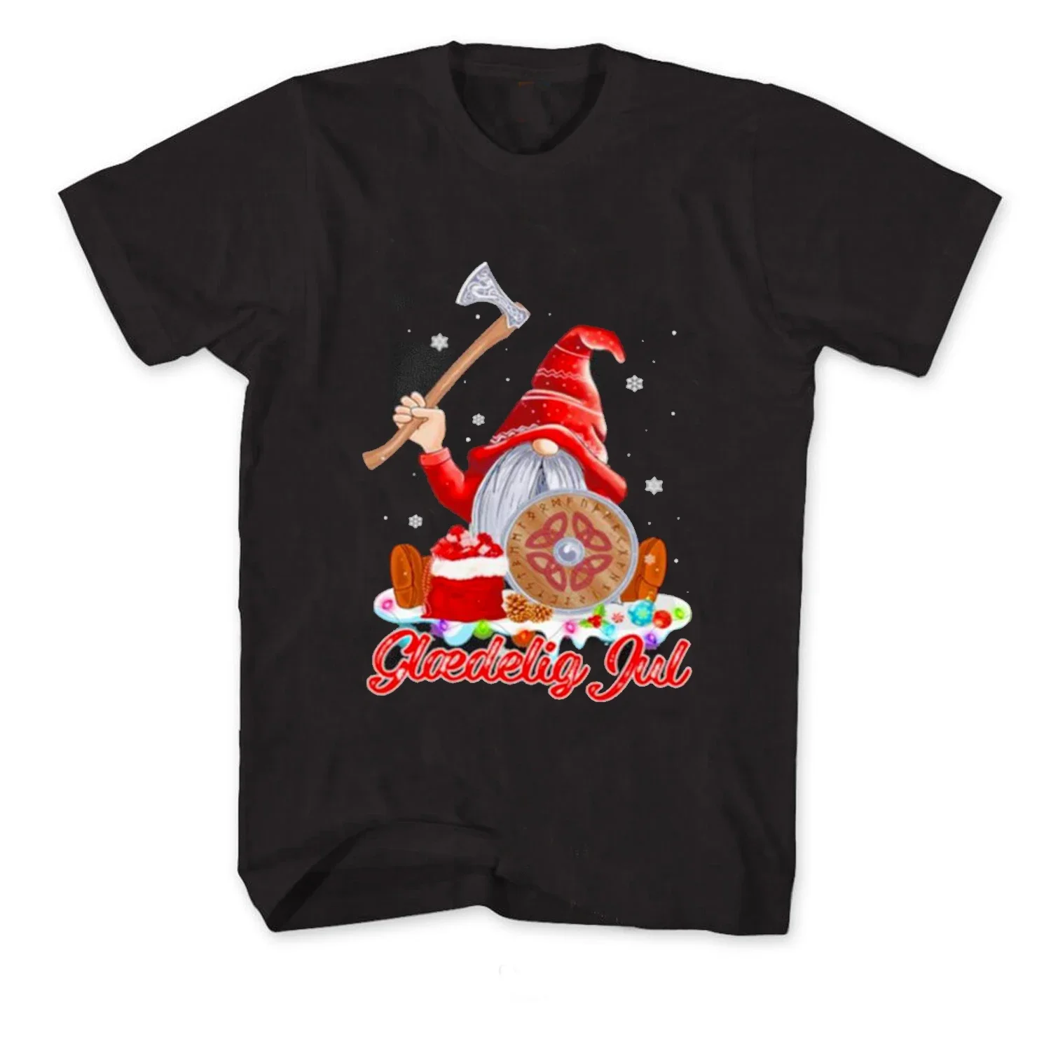 Glaedelig Jul Christmas Gnome Warrior T-Shirt New 100% Cotton Short Sleeve O-Neck Harajuku Casual Mens T-shirt Streetwear
Glaedelig Jul Christmas Gnome Warrior T-Shirt New 100% Cotton Short Sleeve O-Neck Harajuku Casual Mens T-shirt Streetwear