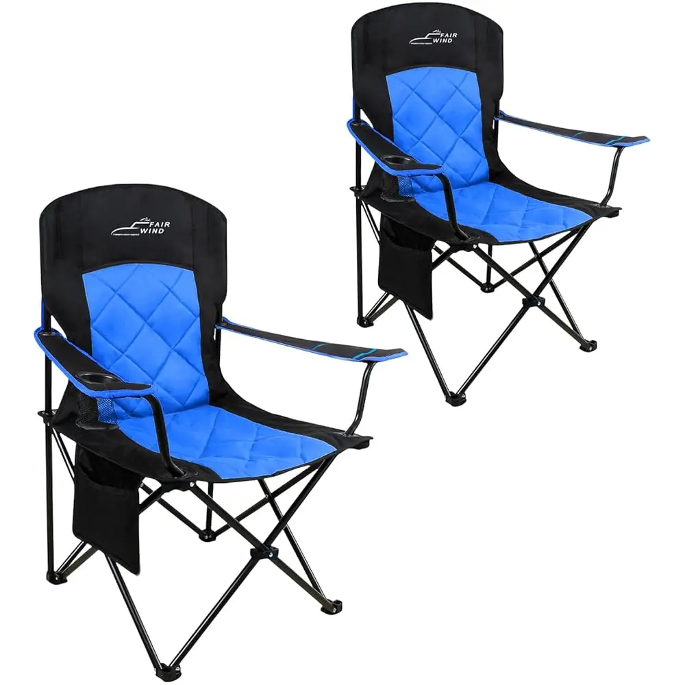 2 Pa Oversized Fully Padded Camping Chair Heavy Duty Quad Fold Arm Chair Support 350 Lbs With Cup Holder, Collapsible Lumbar Ba
2 Pa Oversized Fully Padded Camping Chair Heavy Duty Quad Fold Arm Chair Support 350 Lbs With Cup Holder, Collapsible Lumbar Ba