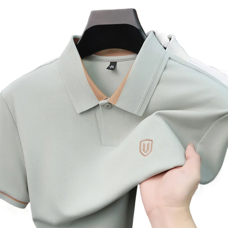 Fashion Men's Short Sleeve T-Shirt Summer New Bamboo Fiber Cotton Blend Business Casual Polo Shirt Commuter Urban Streetwear
Fashion Men's Short Sleeve T-Shirt Summer New Bamboo Fiber Cotton Blend Business Casual Polo Shirt Commuter Urban Streetwear