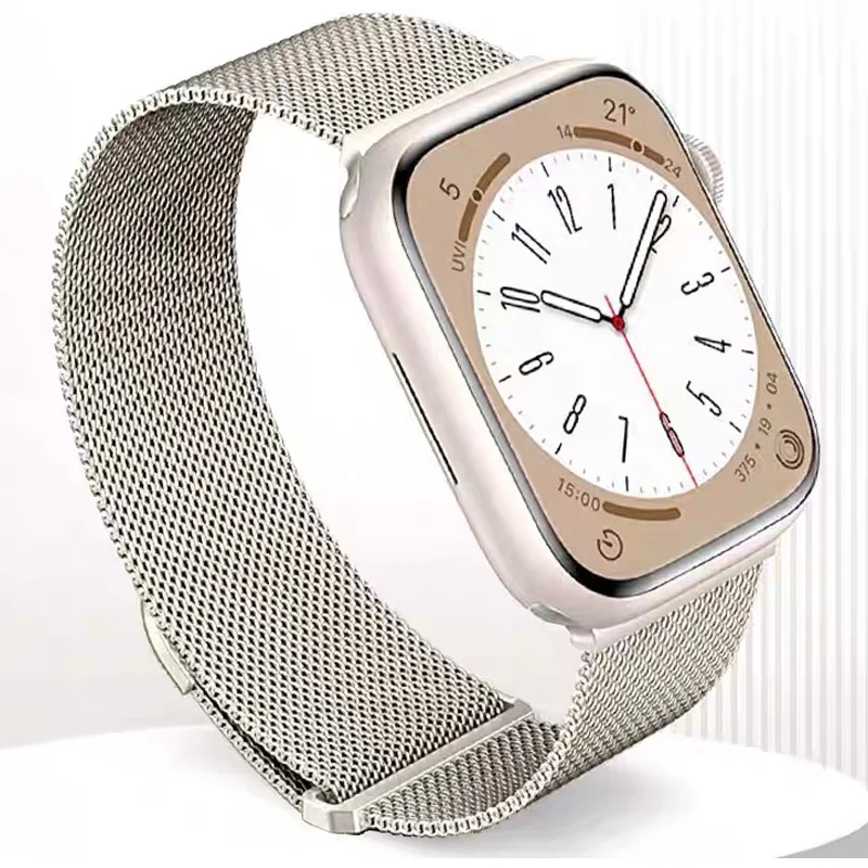 Metal Milanese Strap for Apple Watch Band Ultra3/2 49mm 11 10 9 8 7 Magnetic Bracelet iWatch 6 5 4 SE2 46mm 45mm 41mm 44mm 40mm
Metal Milanese Strap for Apple Watch Band Ultra3/2 49mm 11 10 9 8 7 Magnetic Bracelet iWatch 6 5 4 SE2 46mm 45mm 41mm 44mm 40mm
