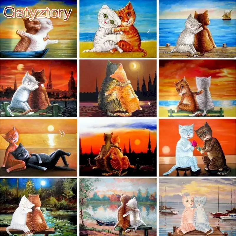 GATYZTORY Frame Cute Cat Animal Diy Painting By Numbers Coloring By Numbers Acrylic Canvas Painting Handpainted Drawing Art
GATYZTORY Frame Cute Cat Animal Diy Painting By Numbers Coloring By Numbers Acrylic Canvas Painting Handpainted Drawing Art