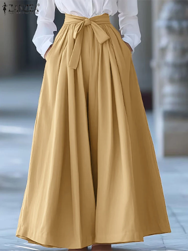 ZANZEA Women Pants Fashion Office Work Elegant Long Trousers High Street Lace-Up Bow Wide Leg Pants 2025 Casual Pockets Bottoms
ZANZEA Women Pants Fashion Office Work Elegant Long Trousers High Street Lace-Up Bow Wide Leg Pants 2025 Casual Pockets Bottoms