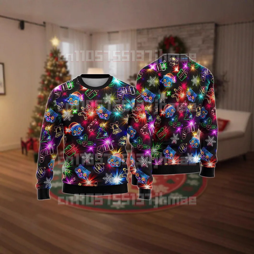 Kids Derpy Tiger Neon Ugly Christmas Sweater, Light Up Holiday Sweater Unique Xmas Gift Glow in Dark Sweater Kpop Xmas Sweater
Kids Derpy Tiger Neon Ugly Christmas Sweater, Light Up Holiday Sweater Unique Xmas Gift Glow in Dark Sweater Kpop Xmas Sweater