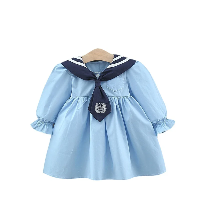 Newborn girls' clothes Spring and autumn cotton girls' long sleeved one-piece dress Children's navy collar princess fashion clot
Newborn girls' clothes Spring and autumn cotton girls' long sleeved one-piece dress Children's navy collar princess fashion clot