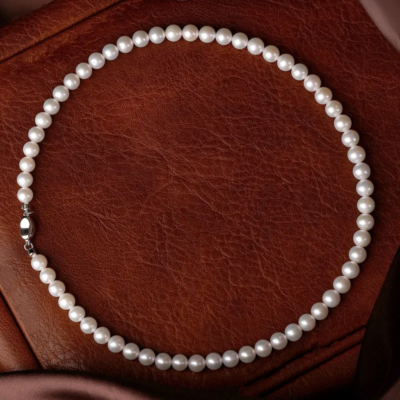 New Arrival 7-8mm Natural Sea White Pearl Genuine Free Shipping Necklace 925 Sterling Silver Fine Free Shipping for Women
New Arrival 7-8mm Natural Sea White Pearl Genuine Free Shipping Necklace 925 Sterling Silver Fine Free Shipping for Women