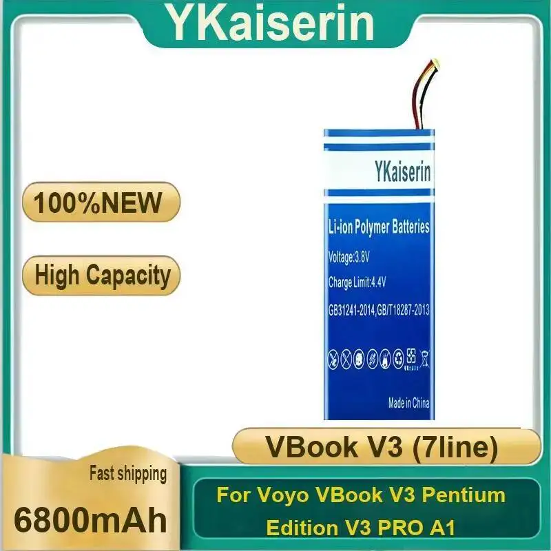 Reliable Replacement 6800Mah High-Capacity Tablet Battery For Voyo Vbook V3 Pentium Edition Pro A1 7Line
Reliable Replacement 6800Mah High-Capacity Tablet Battery For Voyo Vbook V3 Pentium Edition Pro A1 7Line