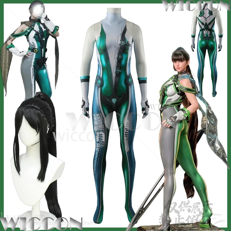 Game Nikke Cosplay Blade Collab Eve Anime 3D Printed Green Sexy Jumpsuit Punk Zentai Bodysuit Y2K Jirai Kei Girl Carnival Outfit
Game Nikke Cosplay Blade Collab Eve Anime 3D Printed Green Sexy Jumpsuit Punk Zentai Bodysuit Y2K Jirai Kei Girl Carnival Outfit