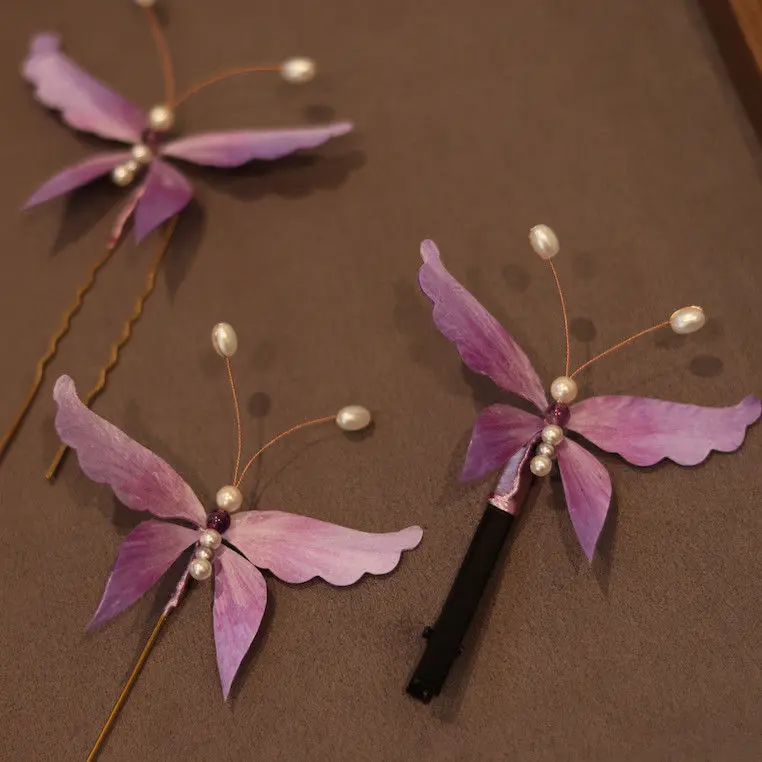 Handmade Silk Han Chinese Clothing Accessories Hairpin Brooch Hair Clips Hair Accessories High-End Birthday Gift
Handmade Silk Han Chinese Clothing Accessories Hairpin Brooch Hair Clips Hair Accessories High-End Birthday Gift