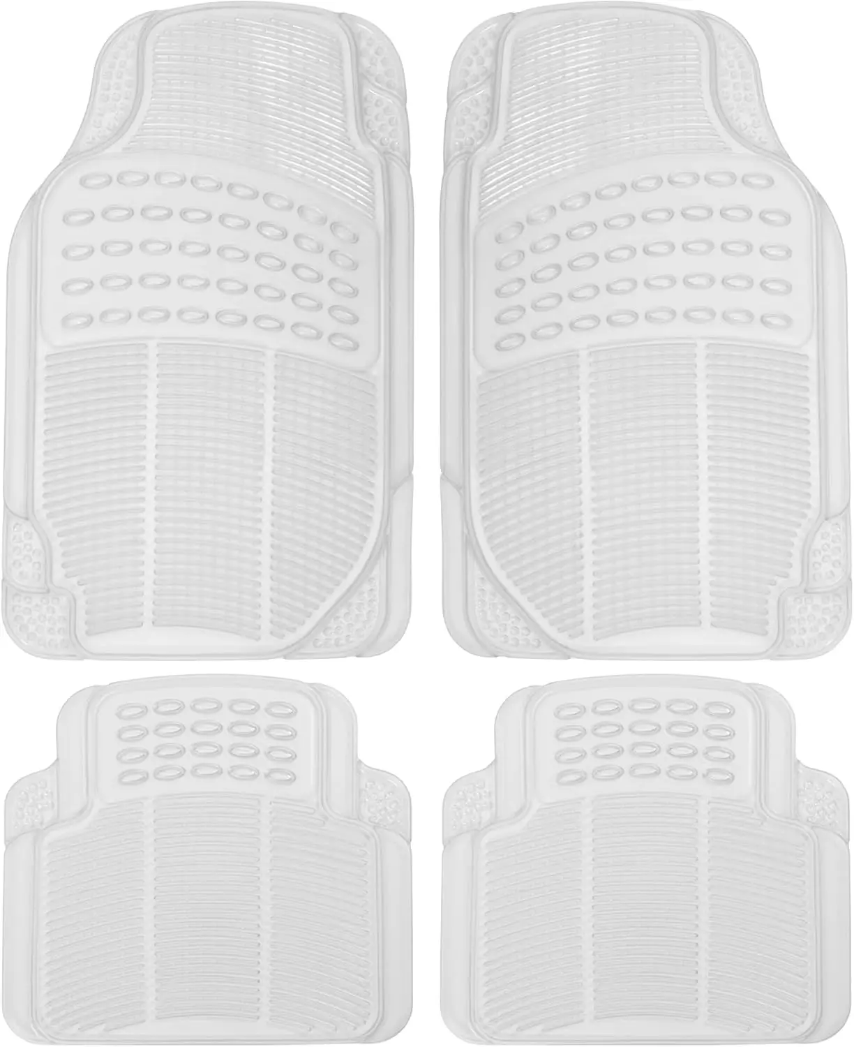 Heavy Duty 4pc Front & Rear Rubber Floor Mats for Car SUV Van Truck, All Weather Protection Universal Fit
Heavy Duty 4pc Front & Rear Rubber Floor Mats for Car SUV Van Truck, All Weather Protection Universal Fit