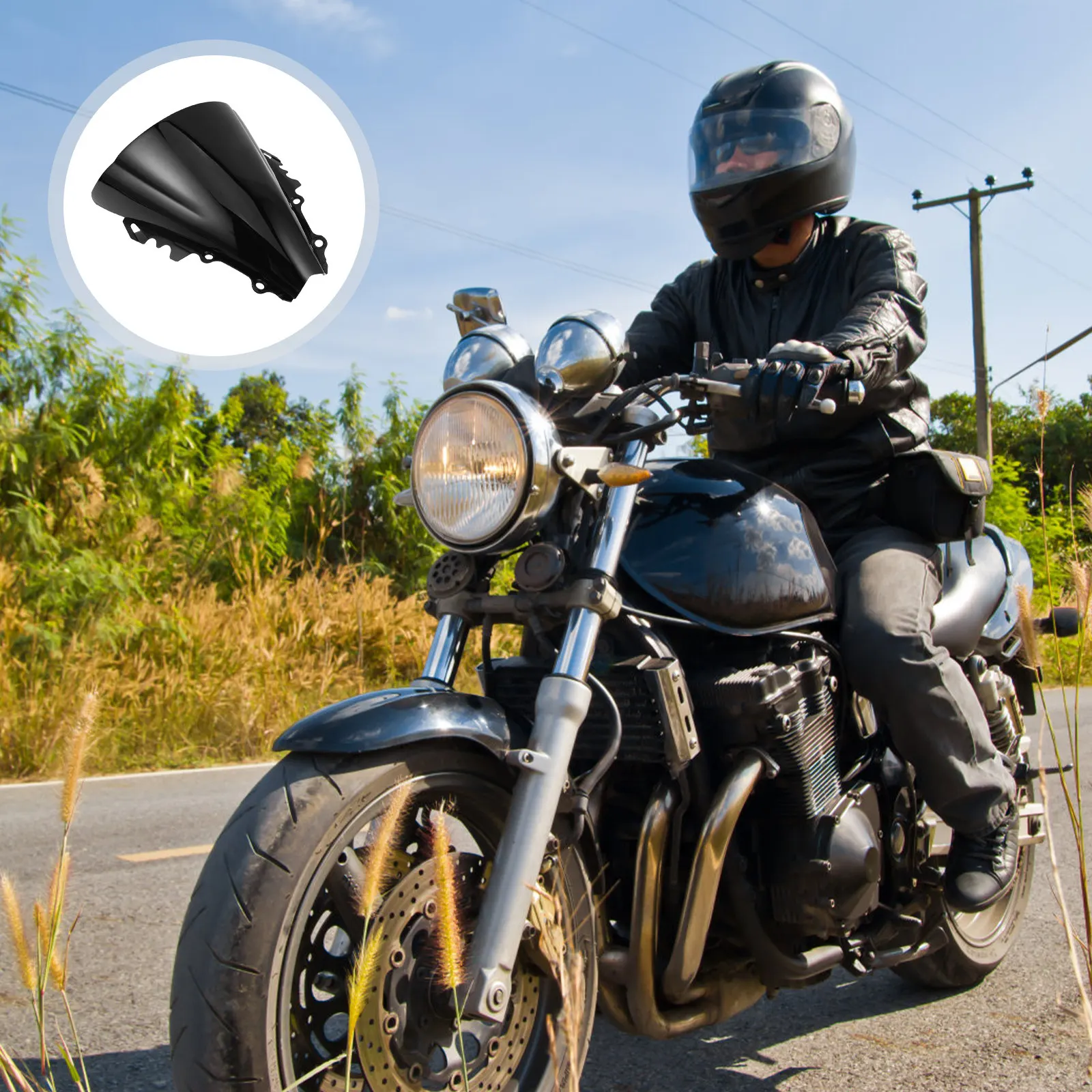 Motorcycle Windshield Yzf600 2006-2007 ABS Touring Wind Deflector Wind Protection Screen Detachable Easy Install
Motorcycle Windshield Yzf600 2006-2007 ABS Touring Wind Deflector Wind Protection Screen Detachable Easy Install