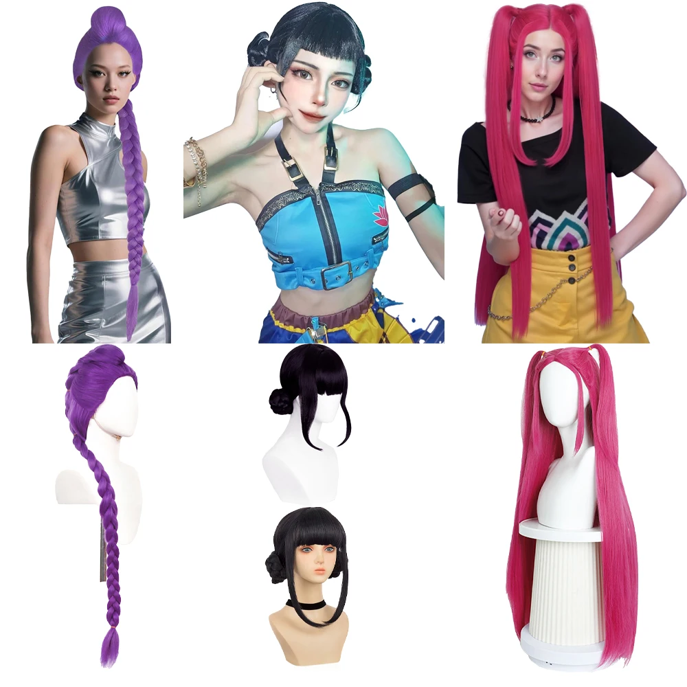 High-Quality Anime Rumi Mila Zoe Cosplay Synthetic Hair Purple Suitable for Women Daily Wear Party Role Play Heat-Resistant Wig
High-Quality Anime Rumi Mila Zoe Cosplay Synthetic Hair Purple Suitable for Women Daily Wear Party Role Play Heat-Resistant Wig