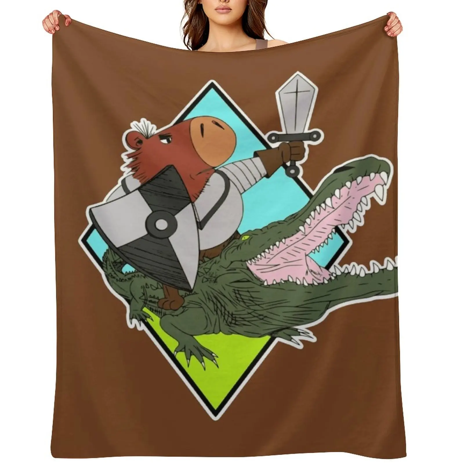 Castlereagh Capybara Cavalry: Original Logo Throw Blanket Custom Thins Softest Soft Big Blankets
Castlereagh Capybara Cavalry: Original Logo Throw Blanket Custom Thins Softest Soft Big Blankets