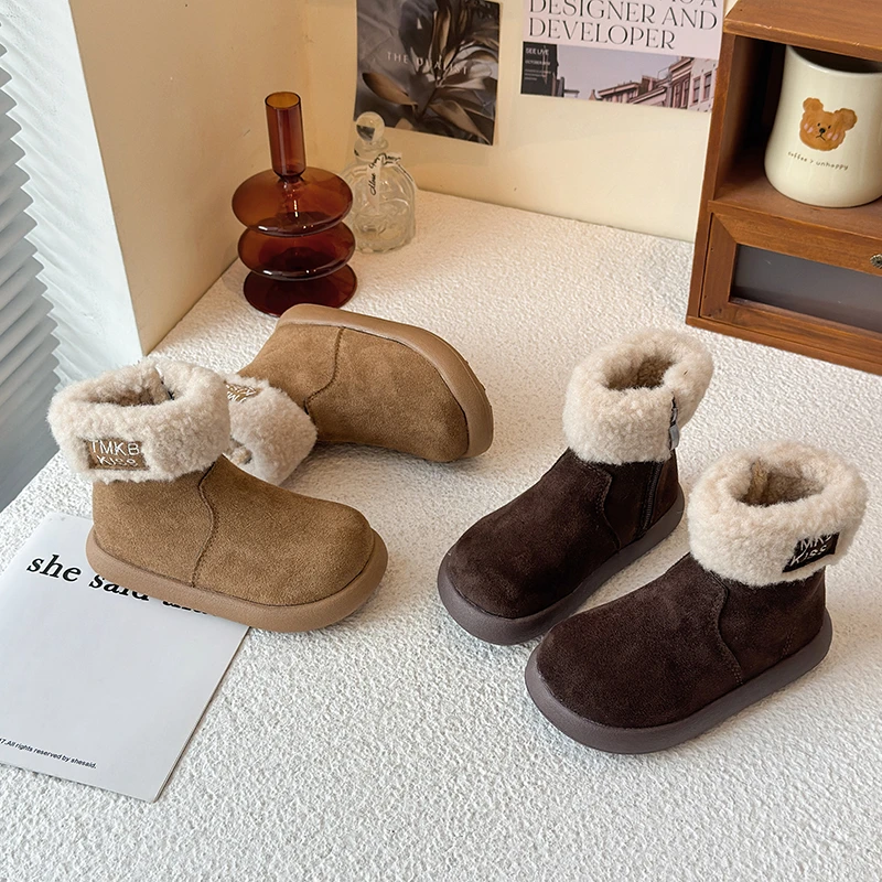 Winter Children's Boots for Girls 2025 Trend Outdoor Furry Kids Fashion Ankle Boots Warm Plush Non-slip Toddlers Cotton Boots
Winter Children's Boots for Girls 2025 Trend Outdoor Furry Kids Fashion Ankle Boots Warm Plush Non-slip Toddlers Cotton Boots