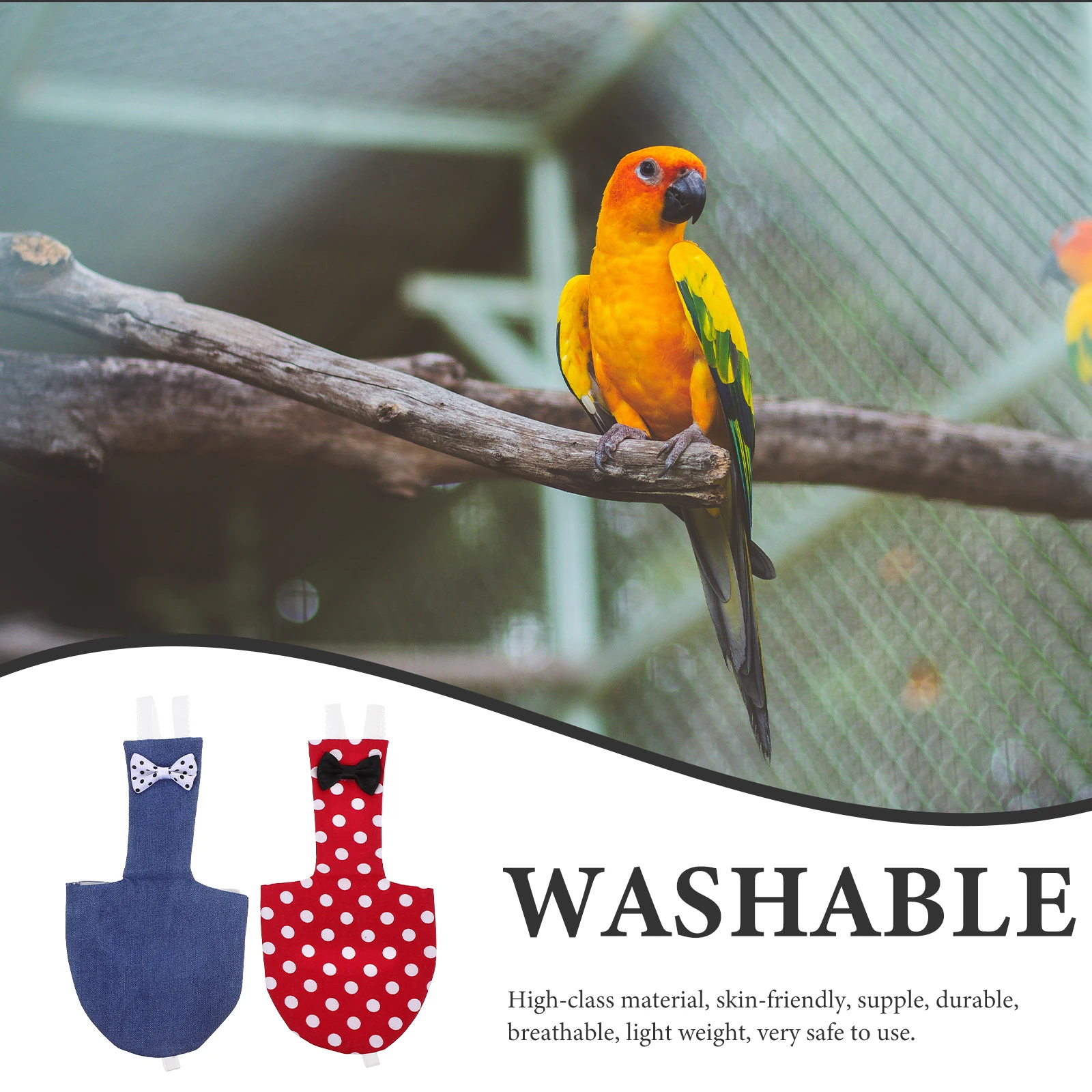 2pcs Parrot Diaper Bird Flight Suit For Pigeon Cockatiel Pet Supplies Reusable Washable Lightweight Skin-Friendly Design Pet
2pcs Parrot Diaper Bird Flight Suit For Pigeon Cockatiel Pet Supplies Reusable Washable Lightweight Skin-Friendly Design Pet