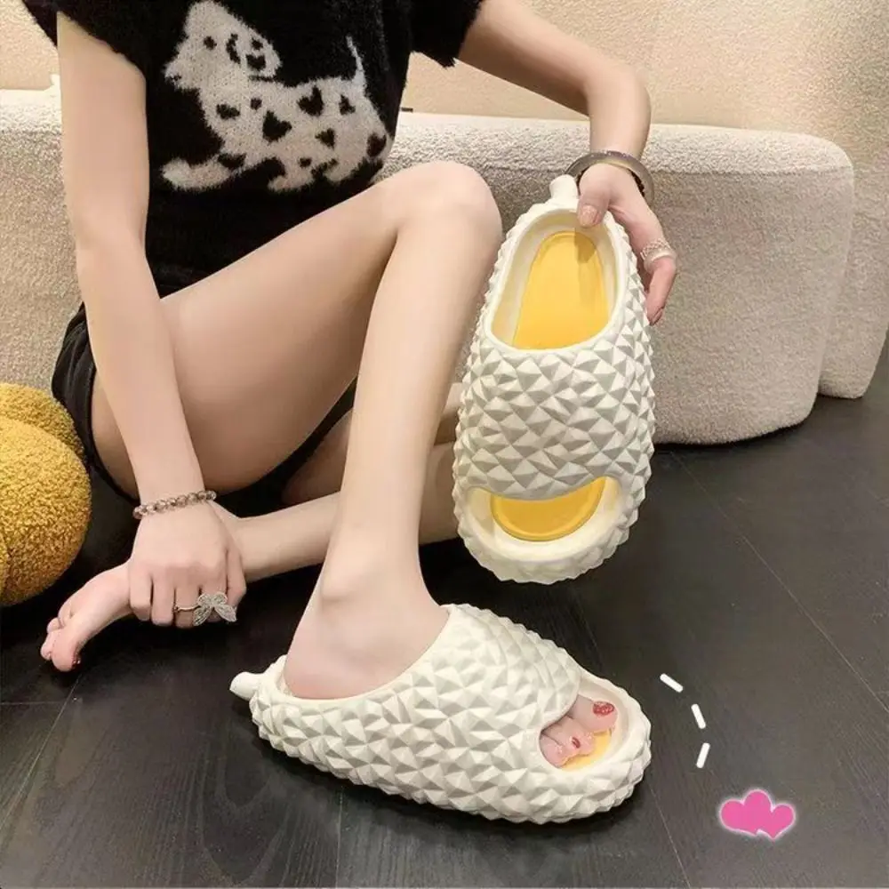 Casual Funny Creative Durian Slippers Anti Slip Soft Slippers Women Men PVC Thick Sole Flat Slides Sandals Beach
Casual Funny Creative Durian Slippers Anti Slip Soft Slippers Women Men PVC Thick Sole Flat Slides Sandals Beach
