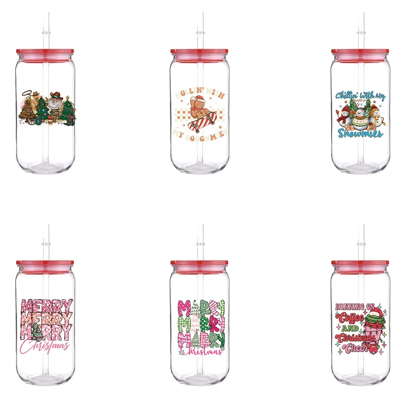 Christmas 16oz Printed PET Cup With Straw Red Lid Cartoon Pattern High Quality Cups Can Hold Coffee Milk Water
Christmas 16oz Printed PET Cup With Straw Red Lid Cartoon Pattern High Quality Cups Can Hold Coffee Milk Water