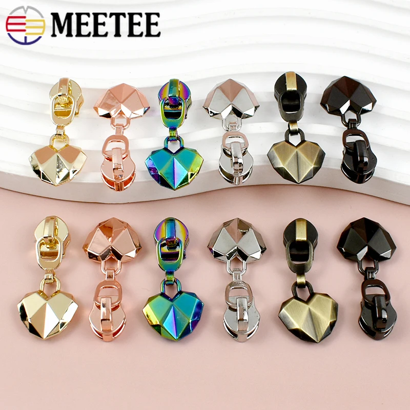 5/10Pcs Meetee 5# Zipper Sliders for Sewing Nylon Zippers Tape Bag Clothes Decoration Heart Zips Head Repair Kit DIY Accessories
5/10Pcs Meetee 5# Zipper Sliders for Sewing Nylon Zippers Tape Bag Clothes Decoration Heart Zips Head Repair Kit DIY Accessories