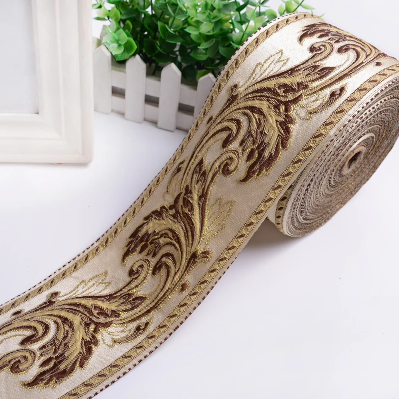 9CM(3.5 Inch) Wide Woven Jacquard Ribbon DIY Curtain Carpet Sofa Webbing Clothing Accessory Jacquard Ribbon
9CM(3.5 Inch) Wide Woven Jacquard Ribbon DIY Curtain Carpet Sofa Webbing Clothing Accessory Jacquard Ribbon
