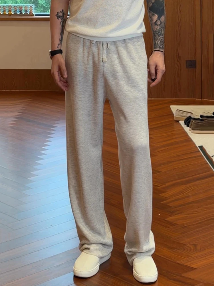 Men's Casual Pants Summer Lightweight Elastic Drawstring Straight Leg Soft Comfortable Drapey Long Trousers Korean Style
Men's Casual Pants Summer Lightweight Elastic Drawstring Straight Leg Soft Comfortable Drapey Long Trousers Korean Style