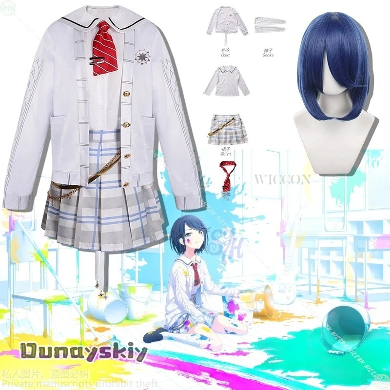 Anime Game Project Sekai Cosplay Hoshino Ichika Costume {Amanda Cos}JK School Uniform Kawaii Plaid Skirt Coat Cute Halloween
Anime Game Project Sekai Cosplay Hoshino Ichika Costume {Amanda Cos}JK School Uniform Kawaii Plaid Skirt Coat Cute Halloween