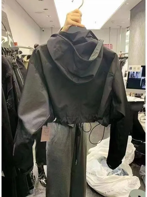 Retro Zipper Design Casual Loose Women's Jaet ort Sle Spring Autumn Faion Thin Outerwear Commute Sle Polyester Fiber
Retro Zipper Design Casual Loose Women's Jaet ort Sle Spring Autumn Faion Thin Outerwear Commute Sle Polyester Fiber