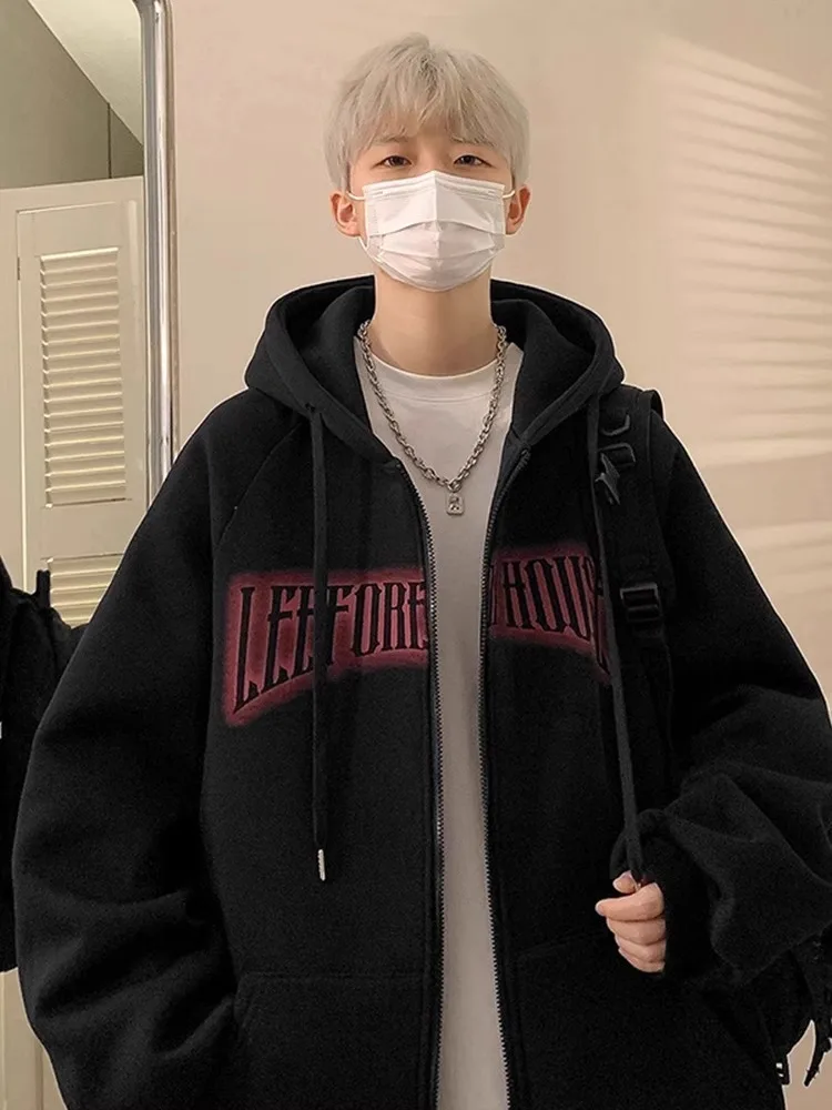 Men's Oversized American Sle Streetwear Hoodie Cardigan Loose Casual Outerwear Autumn Winter Faion High Street Vintage
Men's Oversized American Sle Streetwear Hoodie Cardigan Loose Casual Outerwear Autumn Winter Faion High Street Vintage