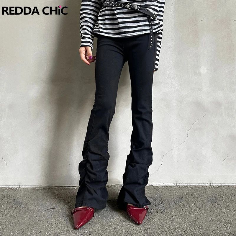 REDDACHiC Women Shirring Bootcut Pants Acubi Fashion High Waist Casual Stretch Slim Fit Flare Jeans Vintage Y2k Bell Bottoms
REDDACHiC Women Shirring Bootcut Pants Acubi Fashion High Waist Casual Stretch Slim Fit Flare Jeans Vintage Y2k Bell Bottoms
