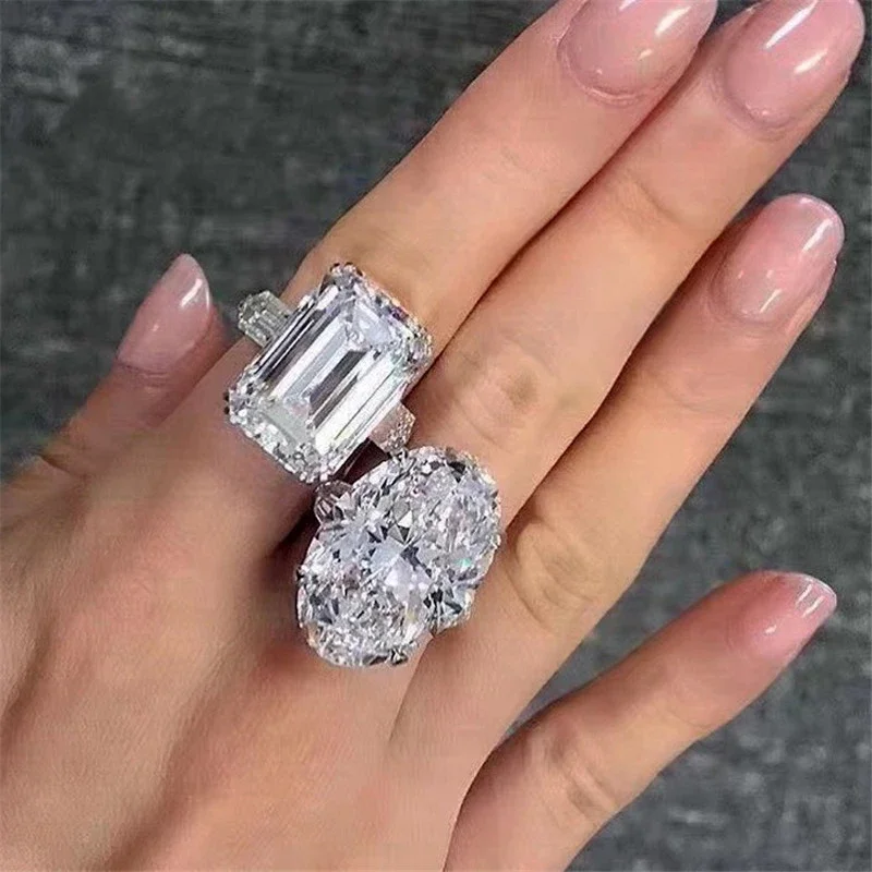 Solitaire Promise Ring Oval cut 5ct Diamond cz 925 Sterling Silver Engagement Wedding Band Rings for women men Jewelry
Solitaire Promise Ring Oval cut 5ct Diamond cz 925 Sterling Silver Engagement Wedding Band Rings for women men Jewelry
