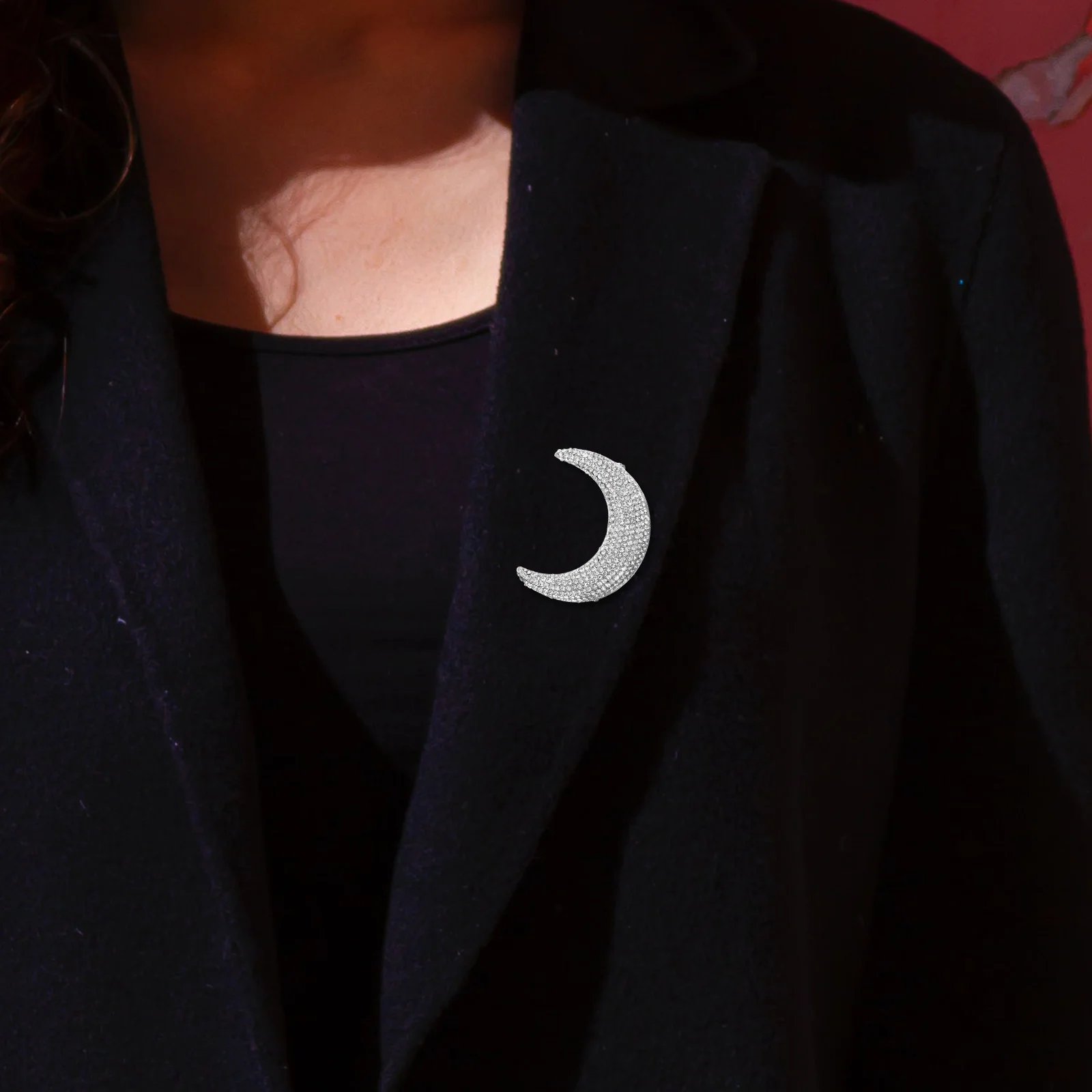 Moon Brooch Pin Women Clothes Lapel Pin Rhinestone Decoration for Shawls Hats Dresses Clothes Moon Brooch Brooches for Women
Moon Brooch Pin Women Clothes Lapel Pin Rhinestone Decoration for Shawls Hats Dresses Clothes Moon Brooch Brooches for Women