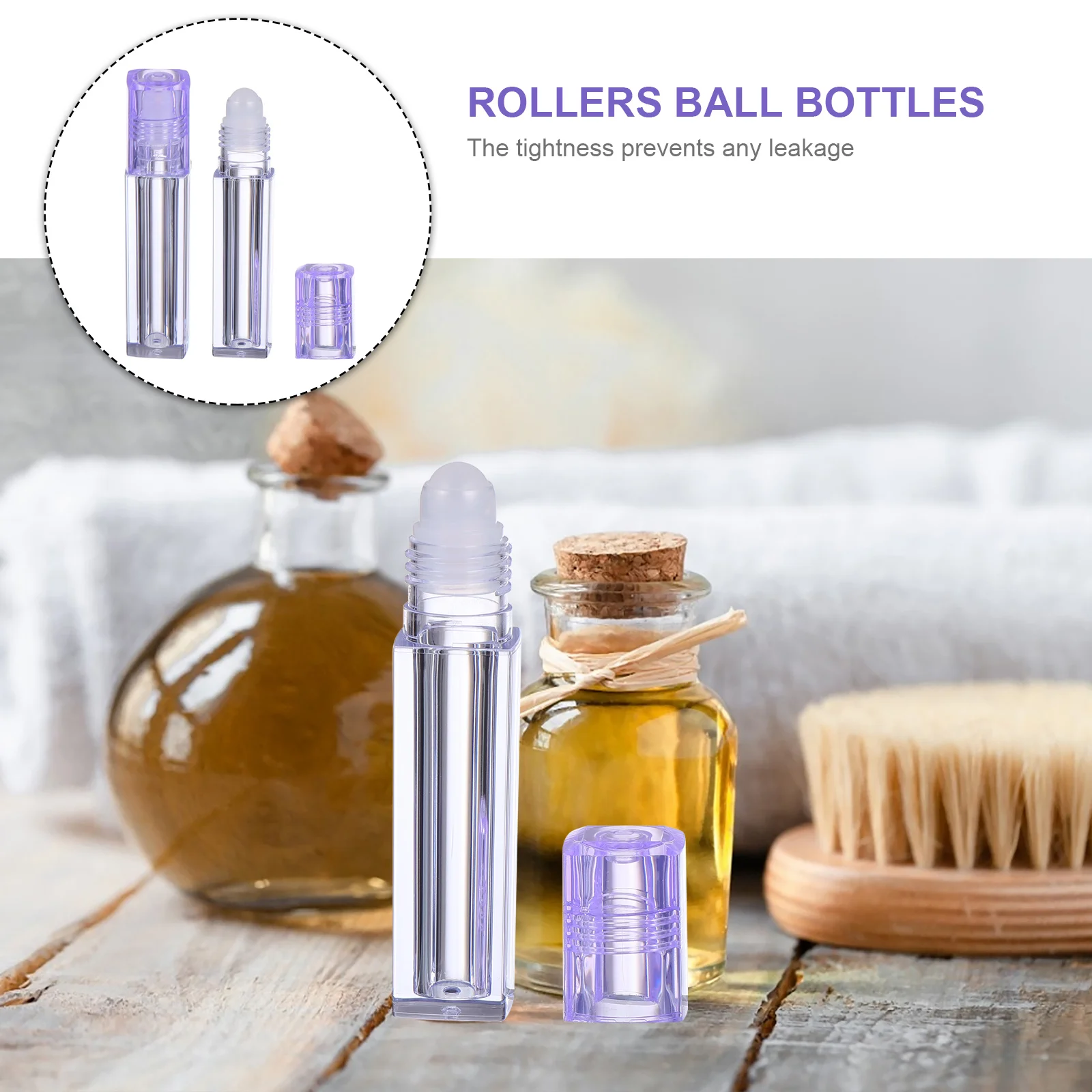 10pcs Lip Gloss Bottle Refillable Roller Ball Containers Leak Proof Square Plastic Roll-On Bottles For Essential Oil Travel
10pcs Lip Gloss Bottle Refillable Roller Ball Containers Leak Proof Square Plastic Roll-On Bottles For Essential Oil Travel