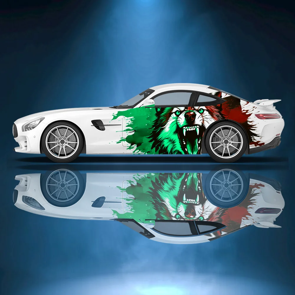 Fierce Roar Double Colored Wolf Car Vinyl Wraps Decal Self-adhesive PVC Sticker Suitable for Trucks SUV Decor Auto Accessories
Fierce Roar Double Colored Wolf Car Vinyl Wraps Decal Self-adhesive PVC Sticker Suitable for Trucks SUV Decor Auto Accessories