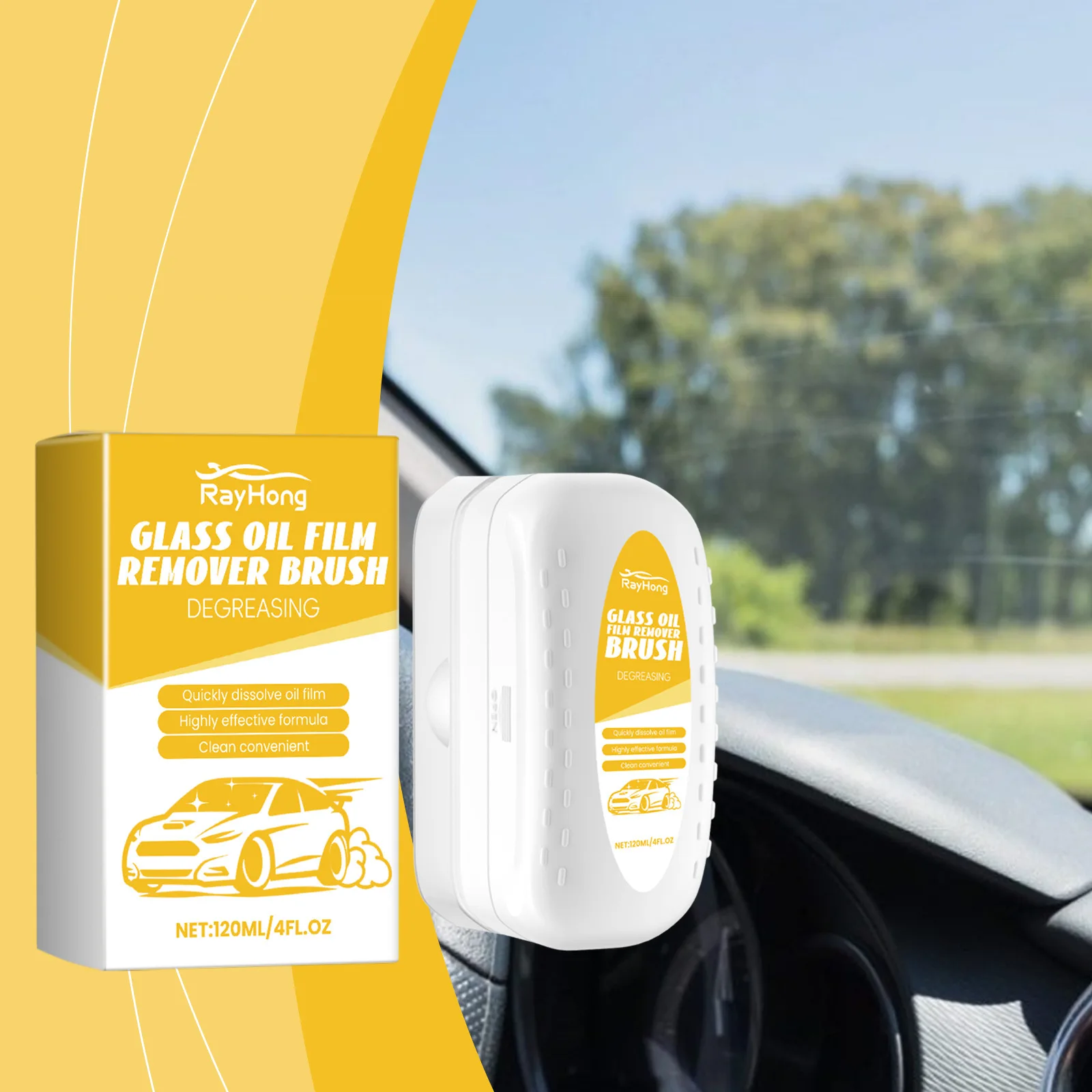 Automotive Window Glass Cleaning Brush - Cleans Stains Oil Residue Waterproof Rainproof Protects Glass Durable Cleaner
Automotive Window Glass Cleaning Brush - Cleans Stains Oil Residue Waterproof Rainproof Protects Glass Durable Cleaner