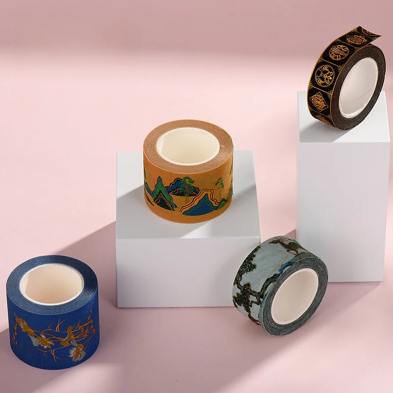 Creative National Museum of China Gold Stamp Embossed Paper Tape for DIY Scrapbooking Print Decorative Design
Creative National Museum of China Gold Stamp Embossed Paper Tape for DIY Scrapbooking Print Decorative Design